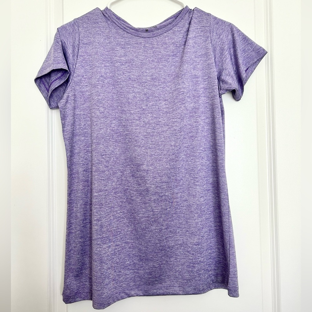 Real Essentials (M) Purple Athletic Shirt